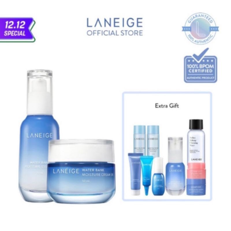 Jual Laneige Water Bank Moisture Duo Set | Shopee Indonesia