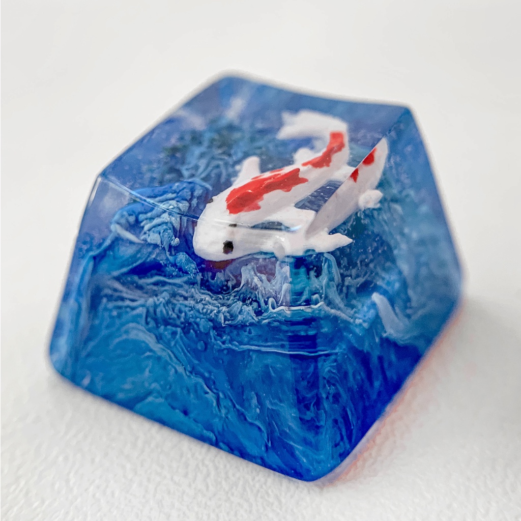 Jual Koi Fish - Artisan Keycaps Resin Handmade Mechanical Keyboard OEM ...