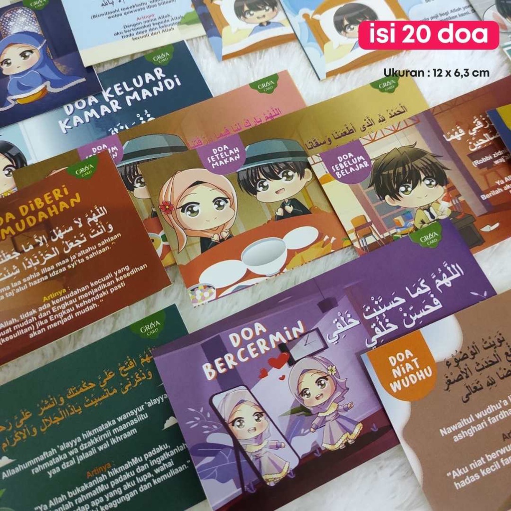 Jual ISI 20PCS | STIKER DOA SEHARI-HARI | SIZE 12x6,3CM | sticker ...