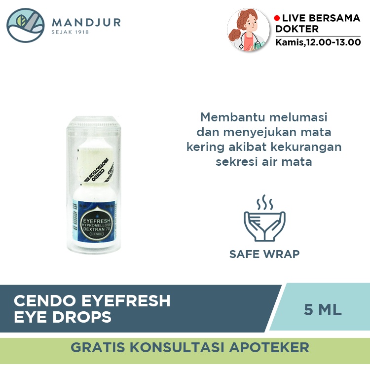 Jual Cendo Eyefresh Eye Drop Ml Obat Tetes Steril Mata Kering Shopee Indonesia