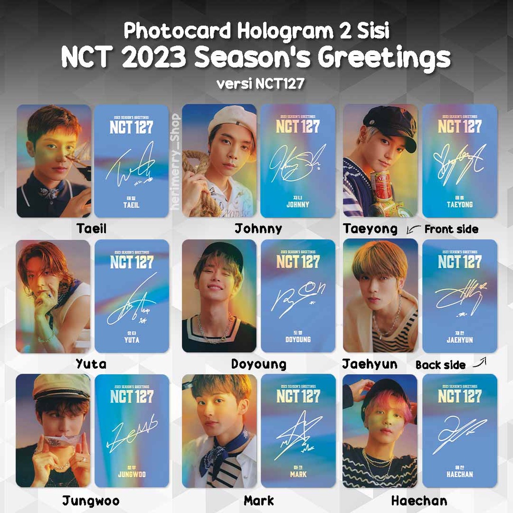 Nct shops 127 nct dream UNOFFICIAL photocards