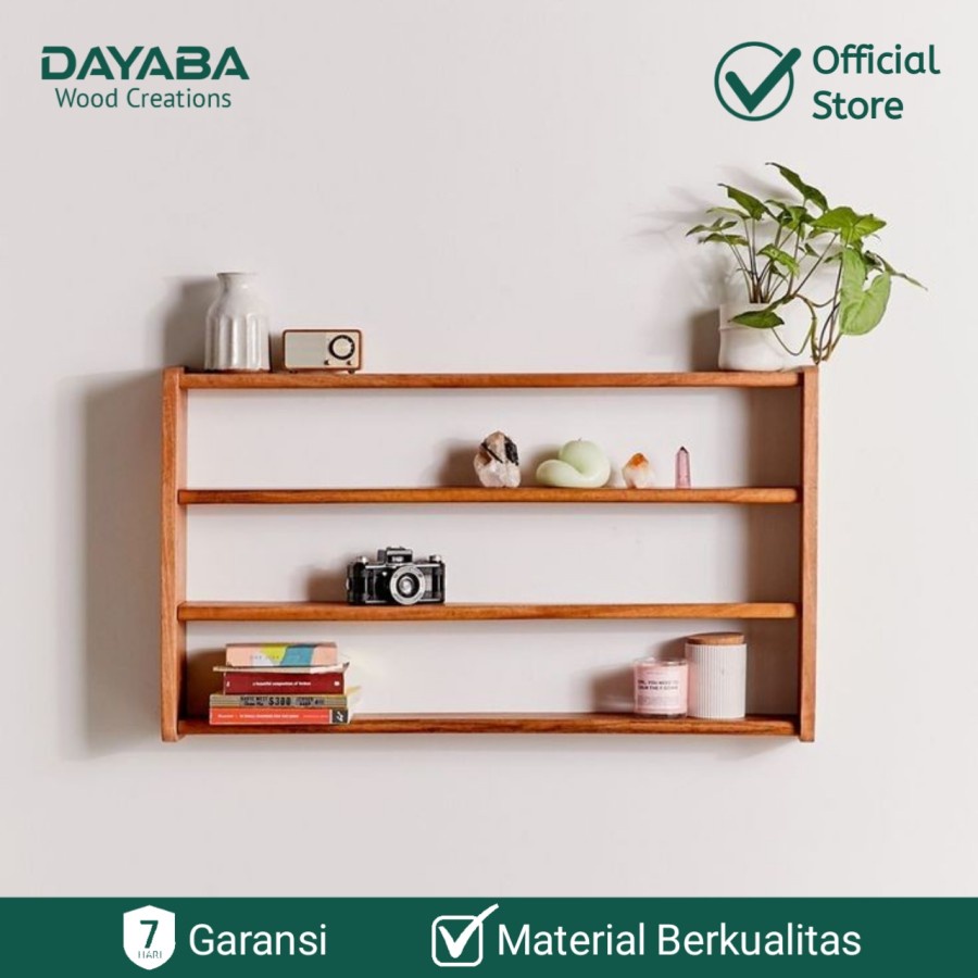 Jual Rak Dinding Kayu Minimalis Modern Tempat Penyimpanan Serbaguna ...