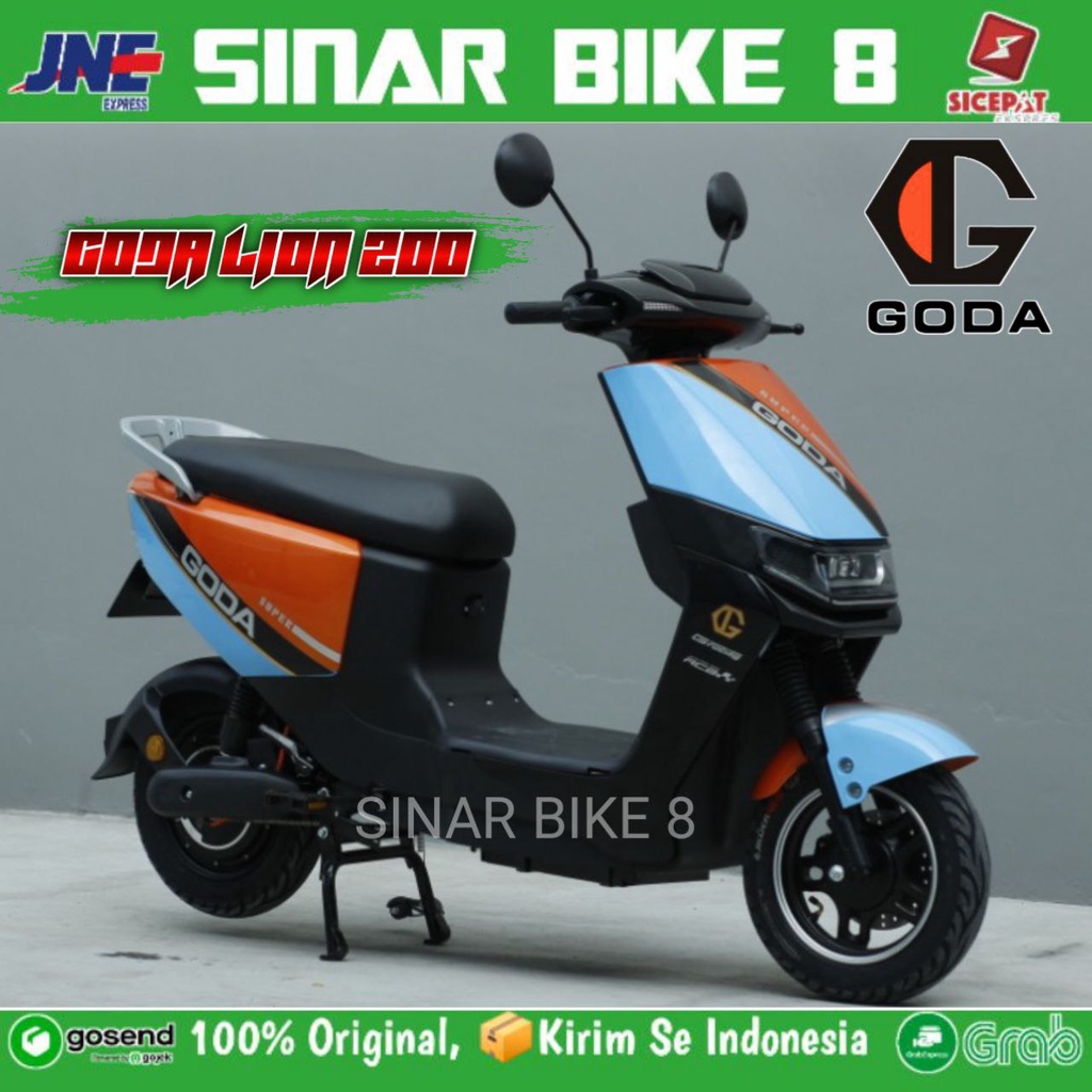 Jual Sepeda Motor Listrik GODA LION 200 Electric Bike 800 Watt | Shopee ...