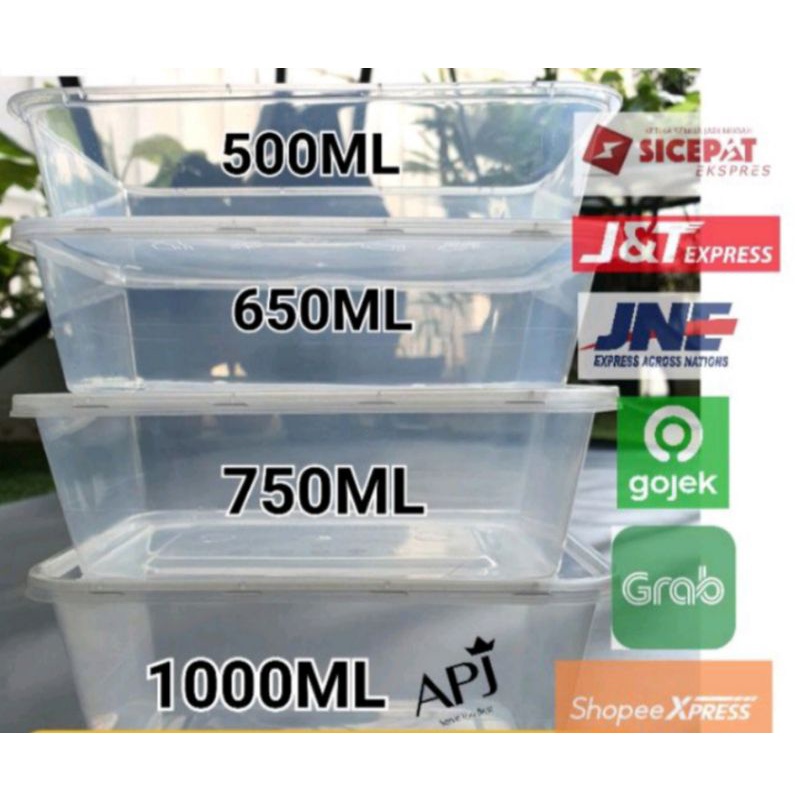 Jual Thinwall Merk Dm Rectangle Food Container Kotak Makan Plastik