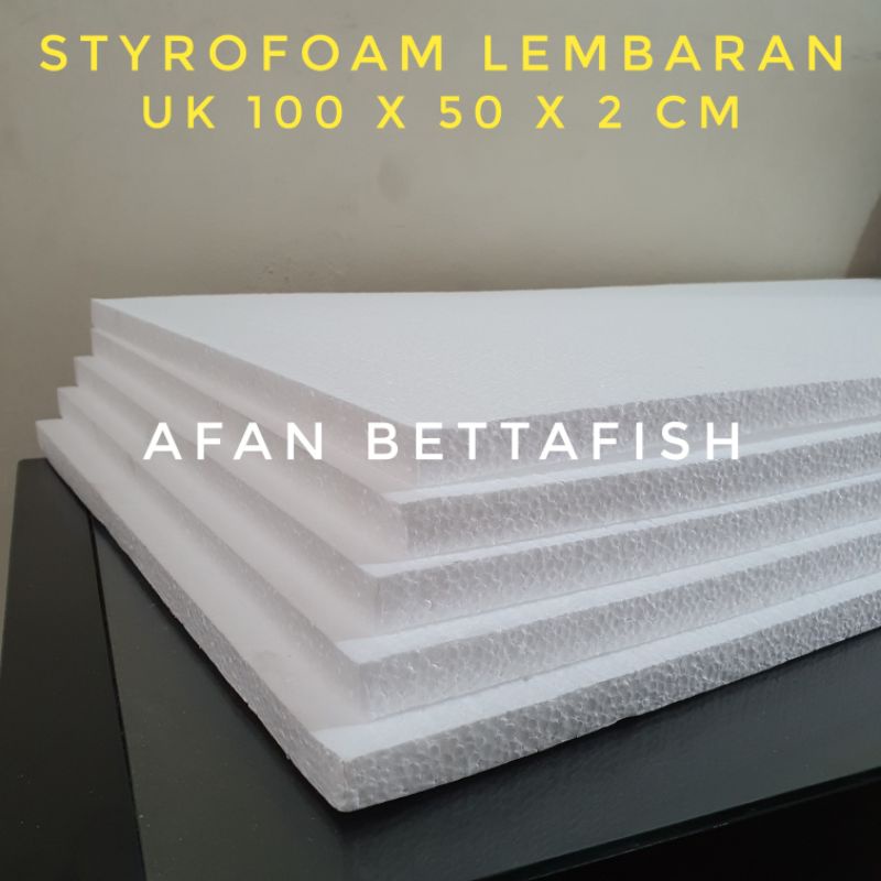 Jual Styrofoam Lembaran Uk 100x50x2 cm / Sterefoam Lembaran100x50x2cm