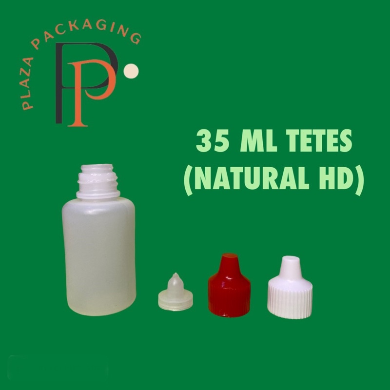 Jual BOTOL 35 ML TETES HDPE (Natural HD, LD, Putih) | Shopee Indonesia