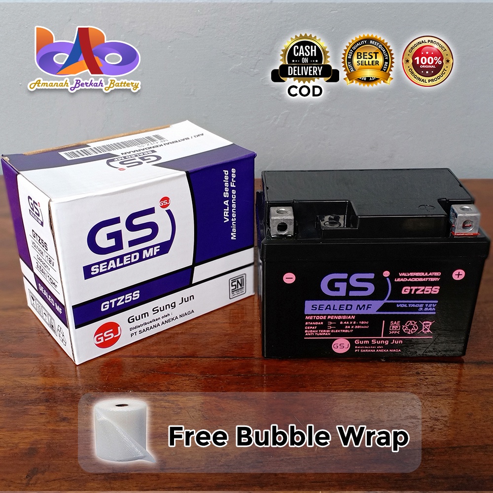 Jual Aki Motor Yamaha Vixion, Jupiter MX, Byson, X-Ride GTZ5S GS Aki