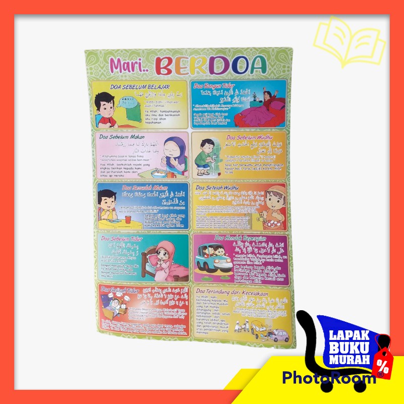Jual POSTER mari Berdo'a EDUKASI ANAK PINTAR TATA CARA BERDOA , POSTER ...