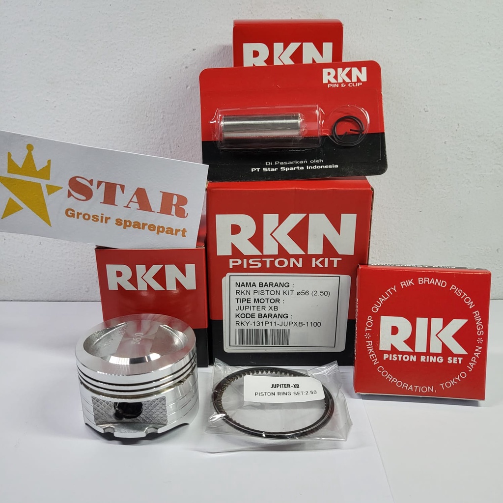 Jual PISTON KIT JUPITER JUP XB DOME BIG BORE UP RIK RKN RIKEN Shopee