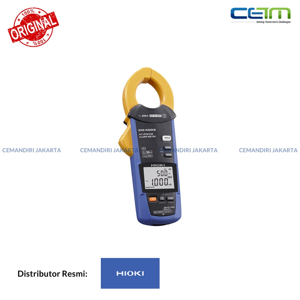 Jual Hioki CM4003 AC Leakage Clamp Meter + Z3210 Shopee Indonesia