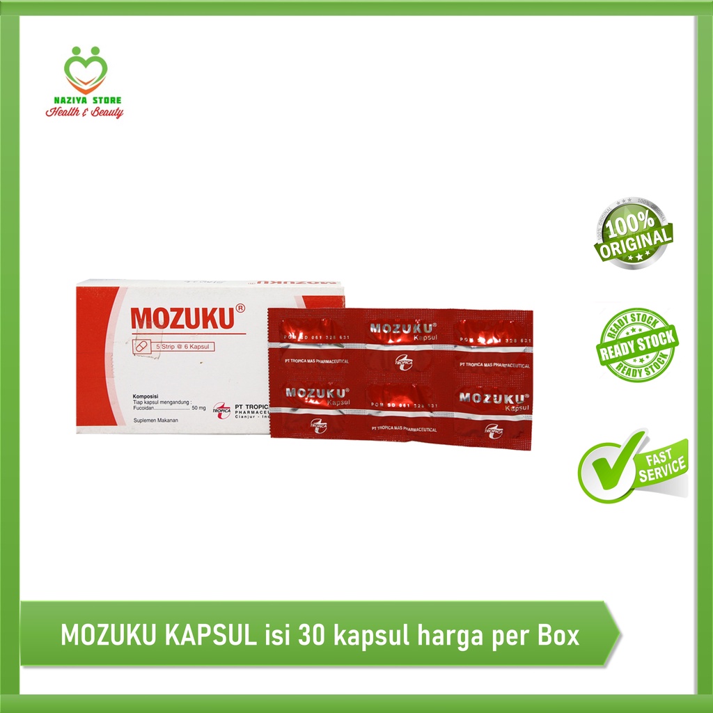 Jual MOZUKU KAPSUL PERSTRIP Suplemen & Obat Lambung 6 Kapsul - | Shopee ...