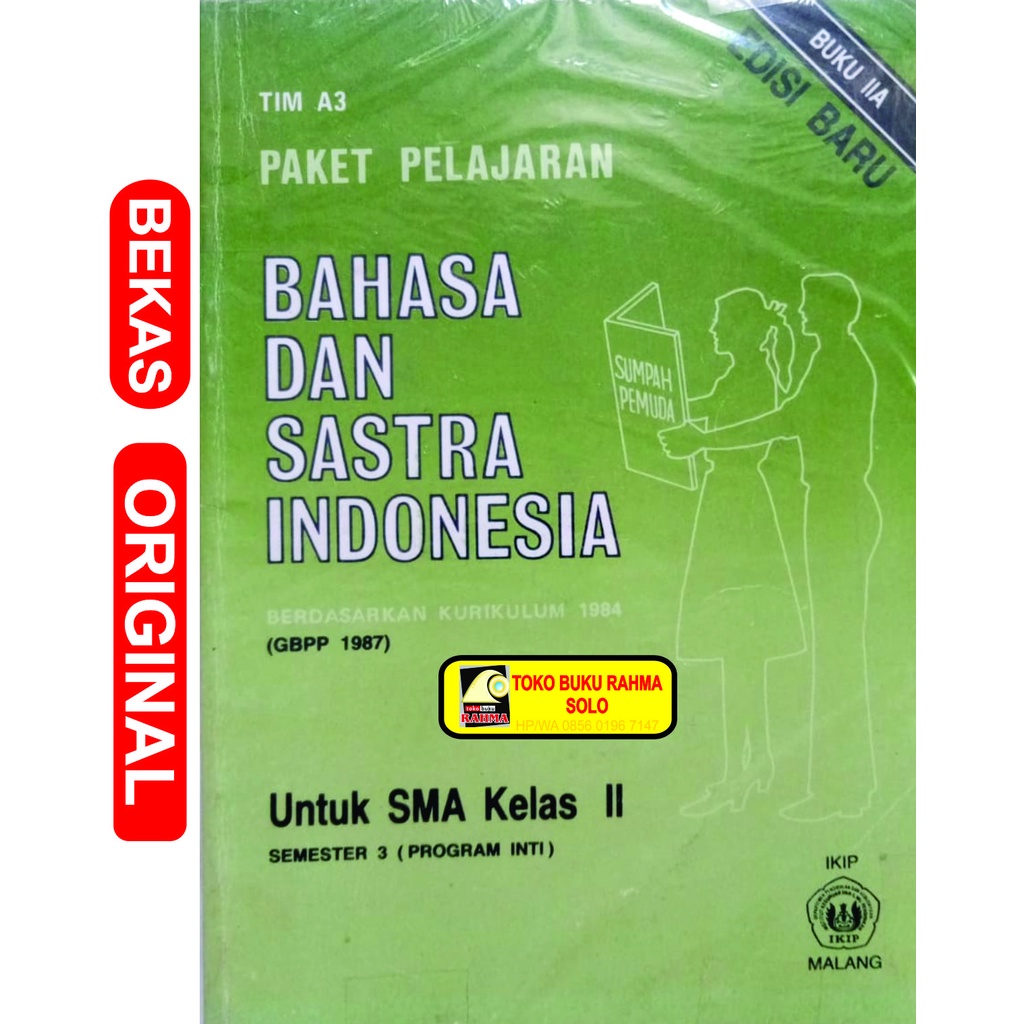 Jual Paket Pelajaran Bahasa Dan Sastra Indonesia Berdasarkan Kurikulum ...