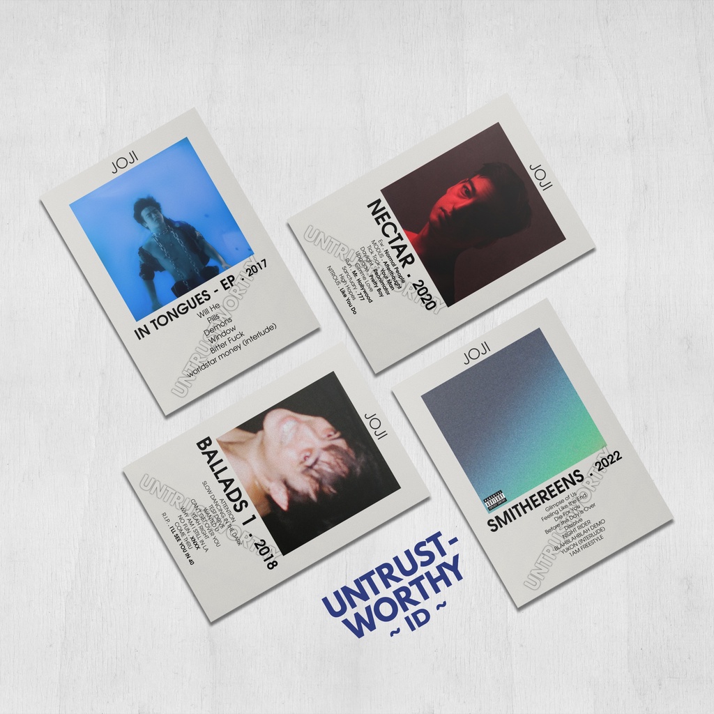 Jual Poster Joji Album Dan EP Ukuran A5 (4pcs) | Shopee Indonesia