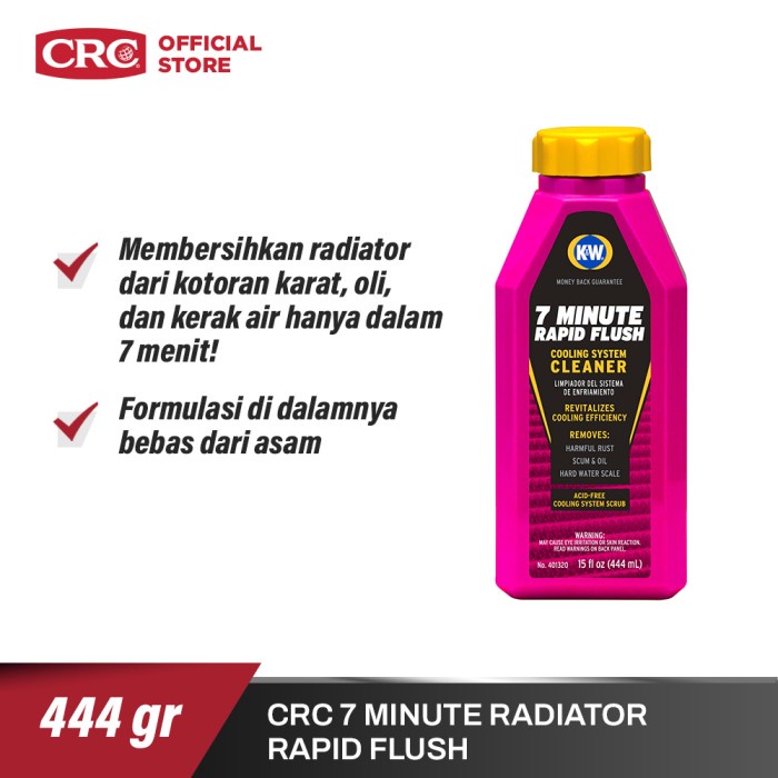 Jual CRC 7 MINUTE RADIATOR RAPID FLUSH, 11 FL OZ - 401320x6 | Shopee ...