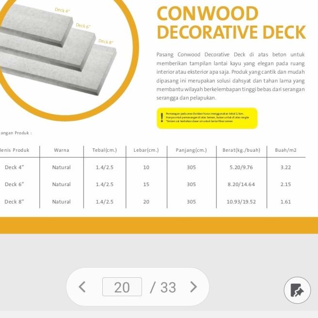 Jual conwood deck 4