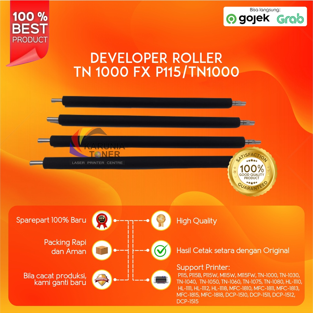 Jual Developer dev ROLLER compatible printer / toner TN1000 TN1080 ...