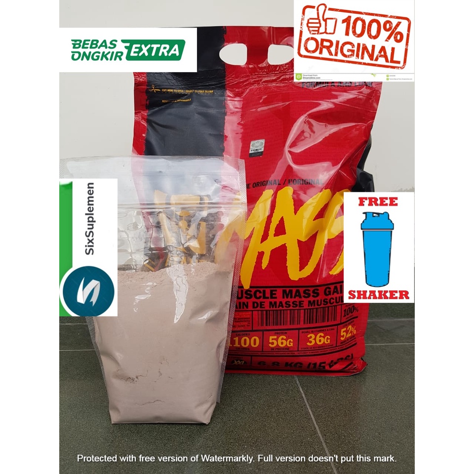 Jual (Bonus Sample/Shaker) Mutant Mass Gainer 2 Lbs Repack (900 Gram ...