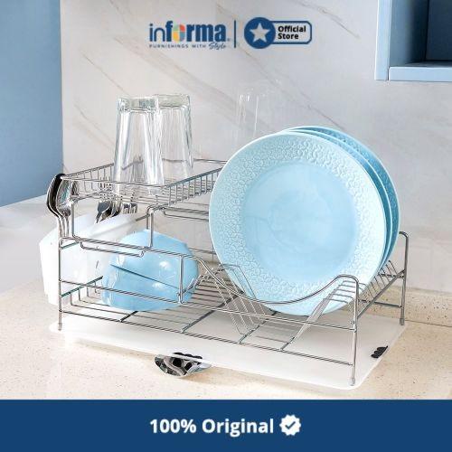 Jual Informa Rak Piring Susun Troy Dish Rack 2 Tier Transparent