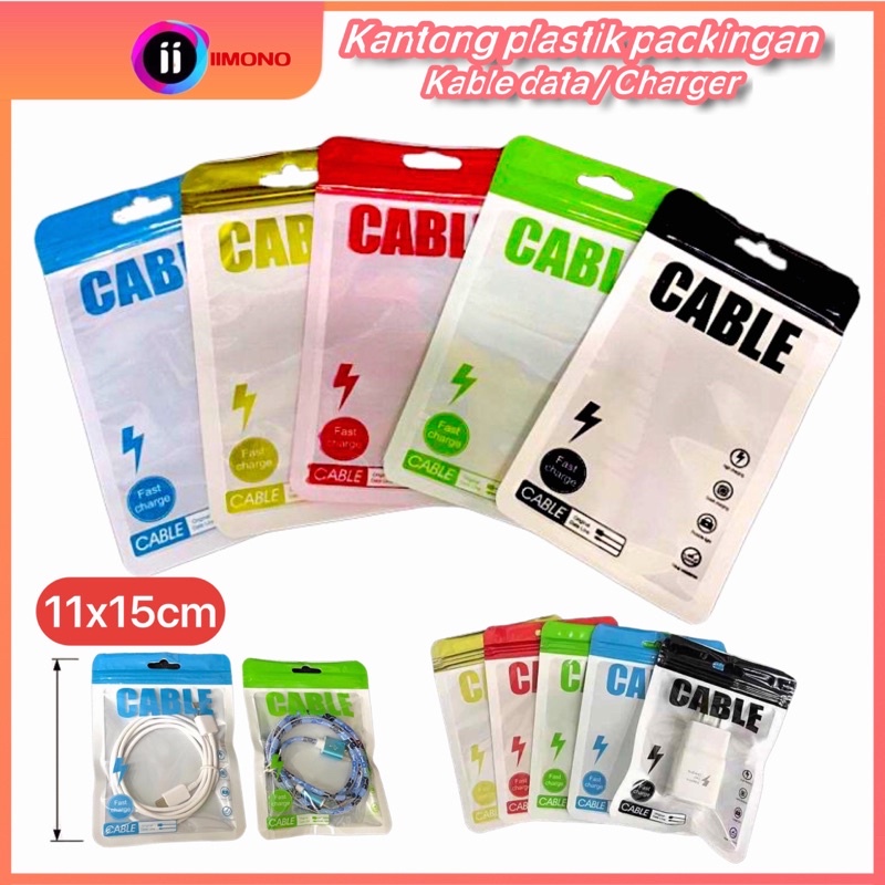 Jual Kantong Plastik Packingan Kabel Data Charge Hp X Cm Macaron