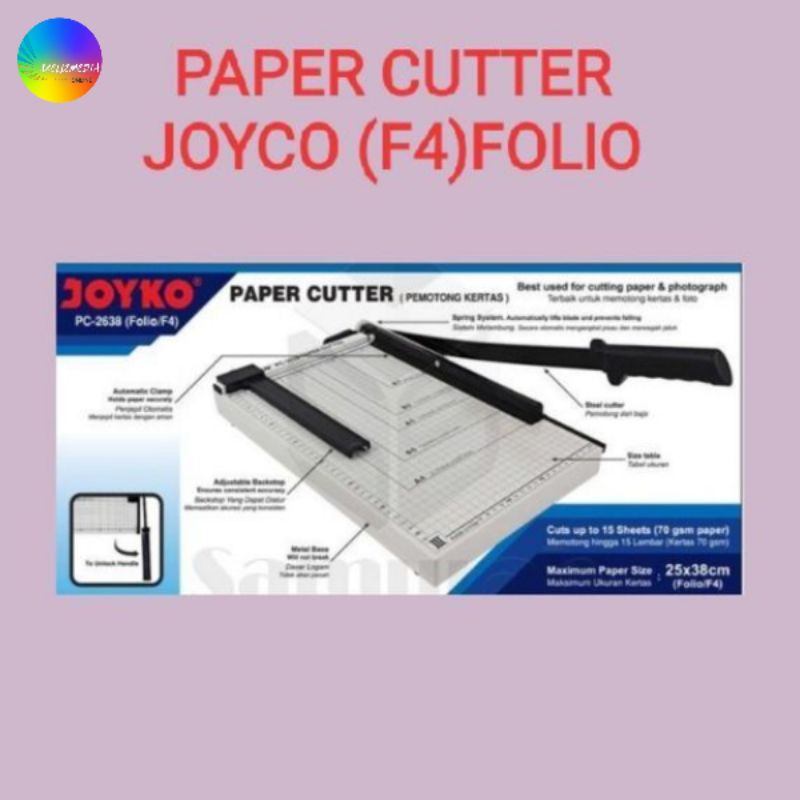 Jual Paper Cutter F4 Joyko Pc 2638 Mesin Pemotong Cutting Kertas 26 X