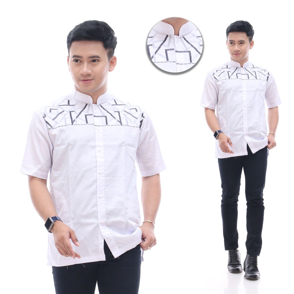 Jual BAJU KOKO PRIA LENGAN PENDEK || BAJU KOKO PRIA DEWASA | Shopee  Indonesia