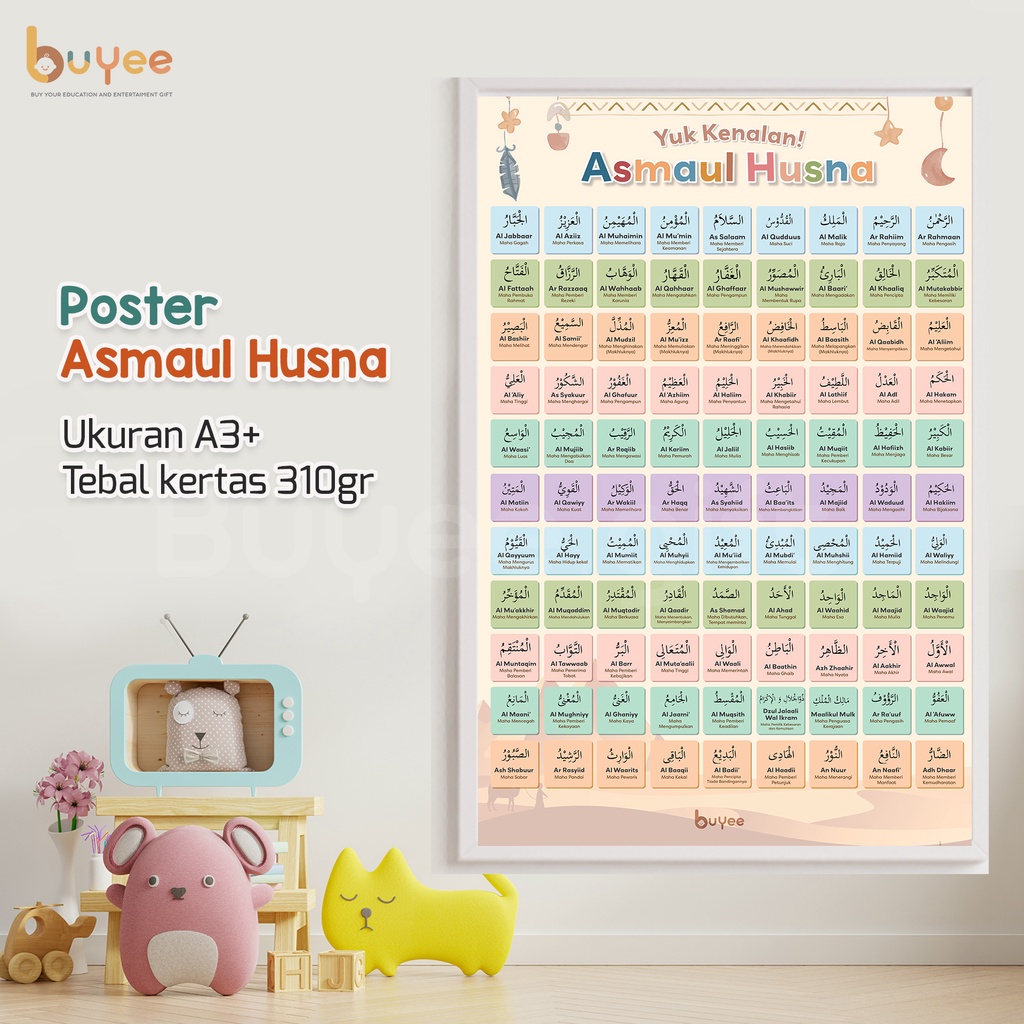 Jual BUYEE GIFT - Poster Edukasi Anak Muslim Estetik Untuk Balita ...