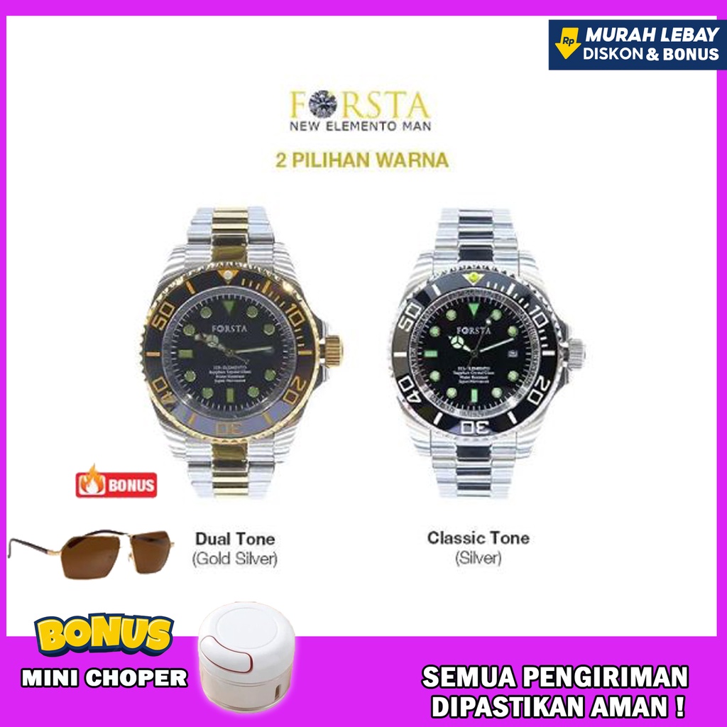 Jual Jam Tangan Kesehatan Forsta 115 Elemento Dual Tone Watch As Seen