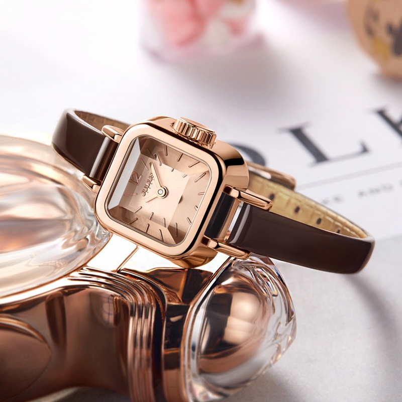 Jual Julius Small Square watch JA 496 | Shopee Indonesia