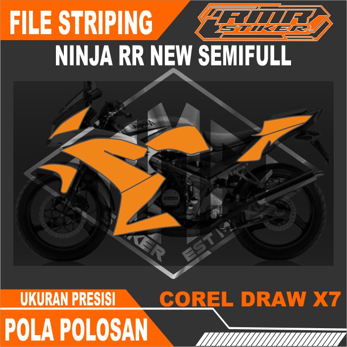 Jual Pola File / Mentahan Striping Ninja RR New | Shopee Indonesia