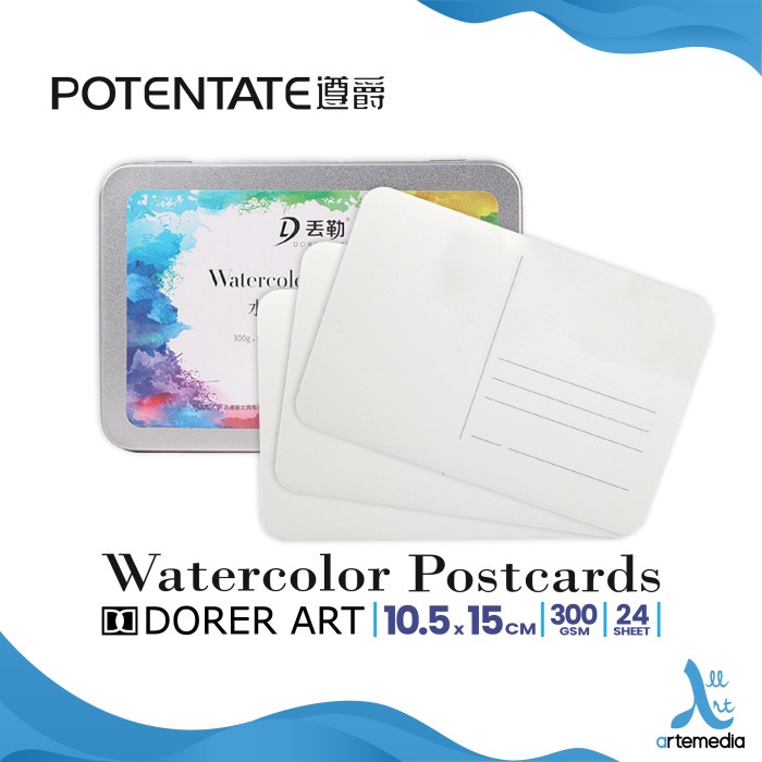 Jual Kertas Cat Air Potentate Postcard Watercolor Paper Metal Box Shopee Indonesia 4357