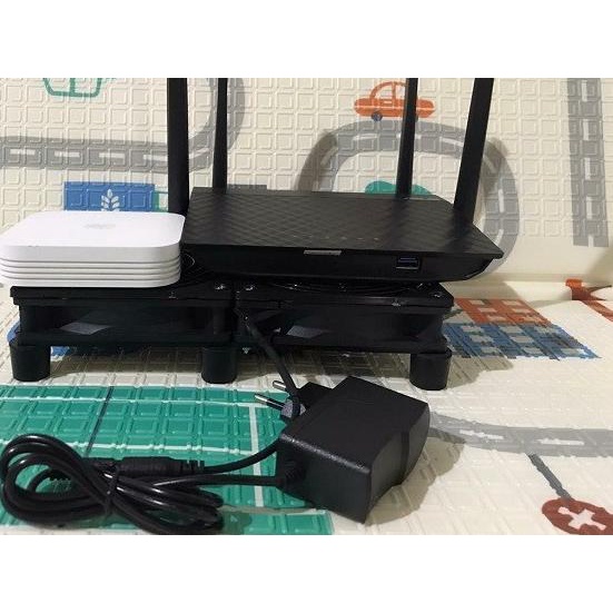 Jual Double Fan Cooling Wifi Router Tv Box Kipas Pendingin 2 Kipas 12v ...