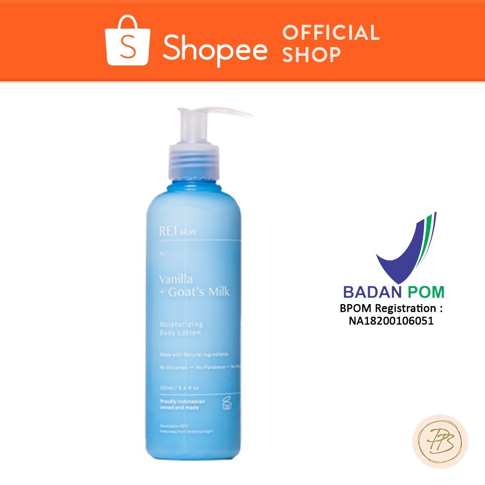 Jual Rei Skin Vanilla + Goat's Milk Moisturizing Body Lotion - 250ml ...