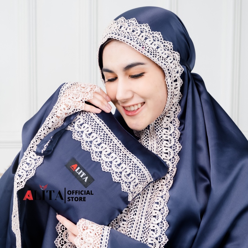 ALITA Mukena Dewasa 2 In 1 Jumbo Renda Premium Sut