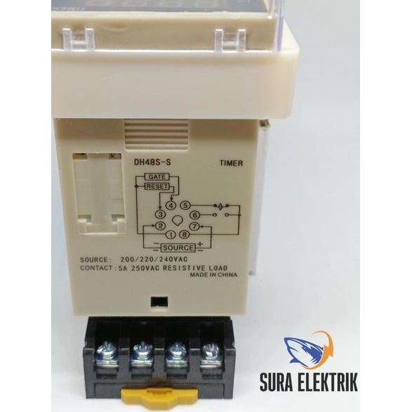 Jual OMRON DH48S-S AC 220V Digital Programmable Timer Delay Relay ...
