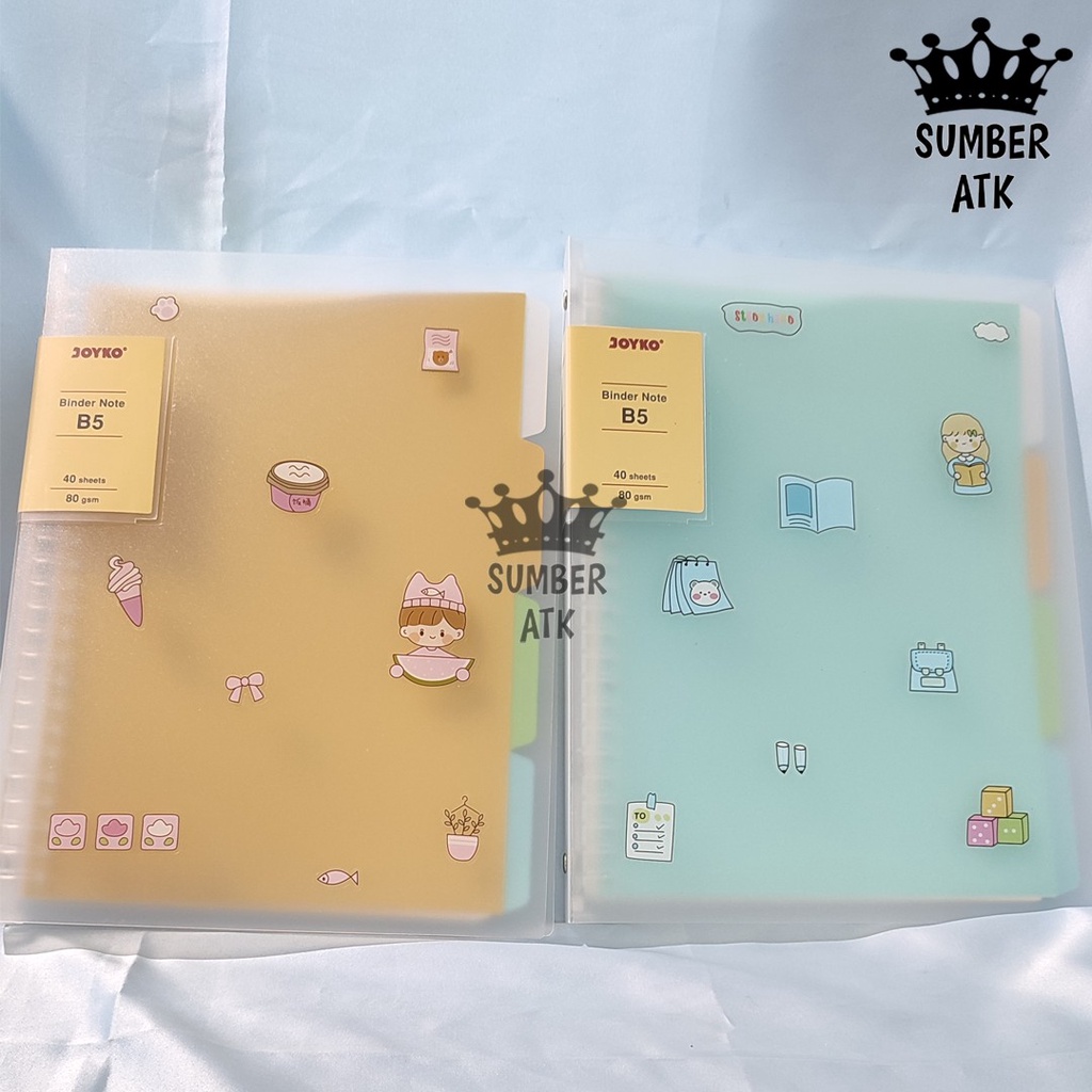 Jual Binder Note Cover Transparan Buku Tulis Joyko A Dan B Sticker