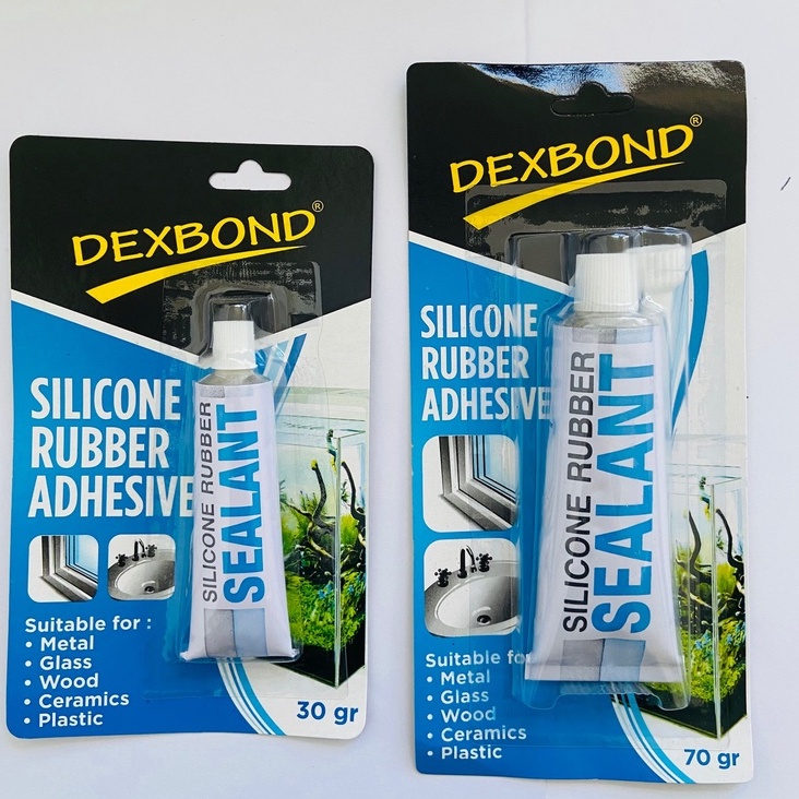 Jual Lem Silikon Dexbond Tube 30gr 70 gram Sealent Silicone untuk Kaca ...