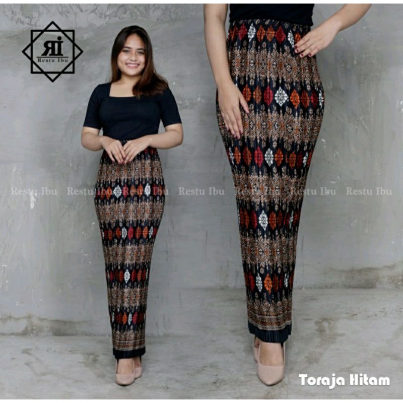 Jual Rok Plisket Motif Bawahan Kebaya Rok Batik Rok Kebaya Rok Rempel Rok Span Bawahan 1425