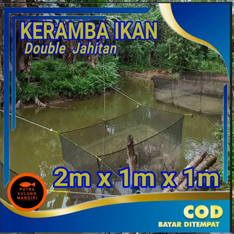 Jual K211 Jaring apung keramba ikan 2x1x1 waring rk triple 3bar double ...