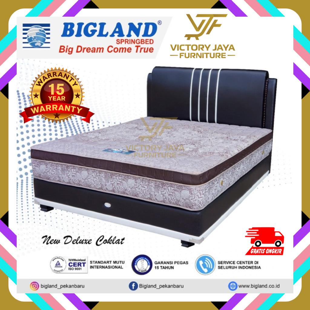 Jual Kasur Spring Bed Bigland New Deluxe / Knitted Fabric | Shopee ...