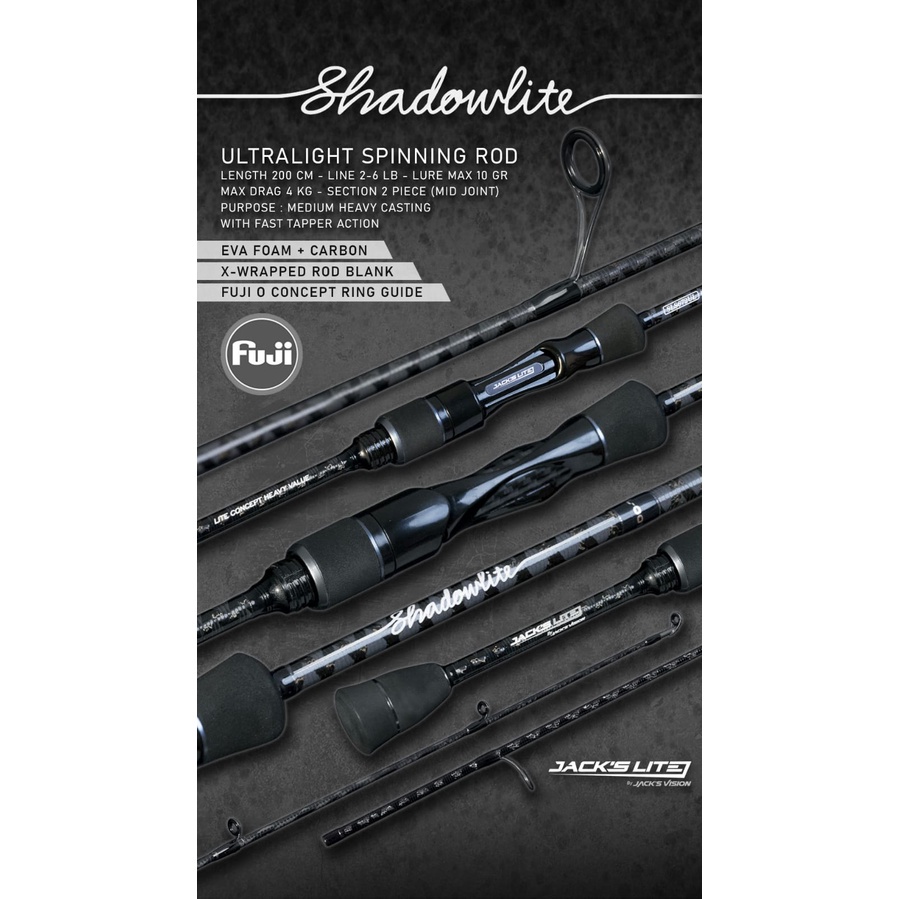 Jual Jack's Vision Joran Pancing Jackslite Shadowlite Ultralight UL ...