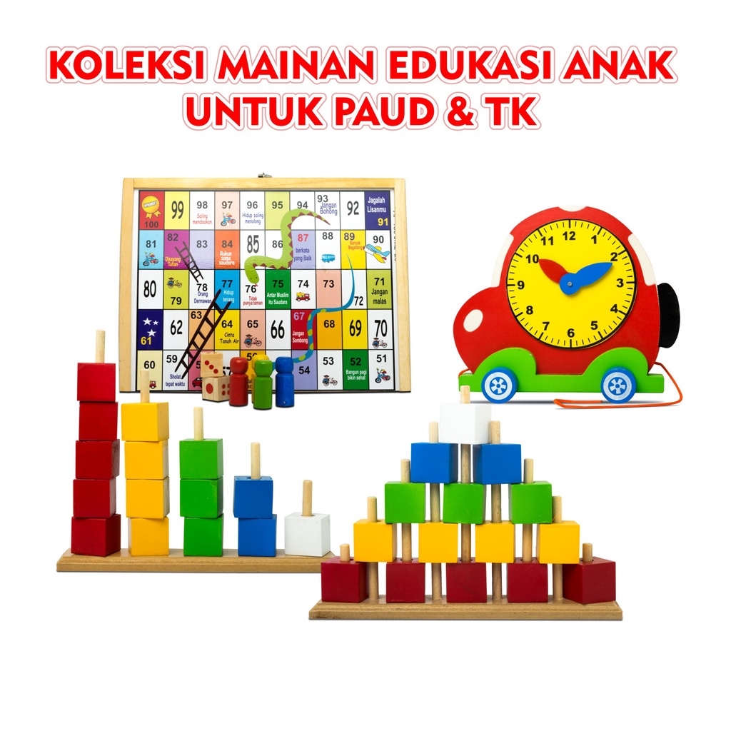 Jual Mainan Kayu Edukasi Anak Alat Peraga Edukasi Untuk Anak Tk Paud
