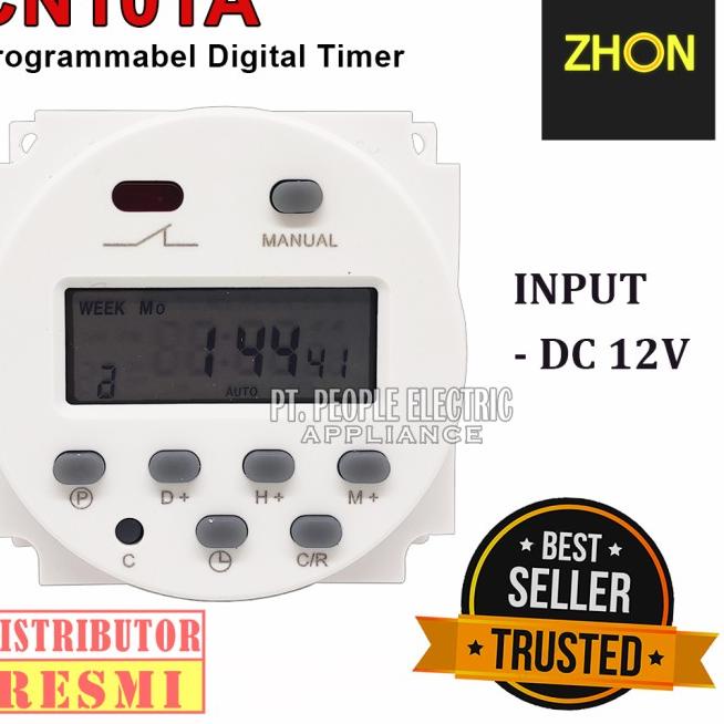 Jual TIMER SWITCH DIGITAL CN101A TIME DELAY RELAY 12V DC - CN101A ...