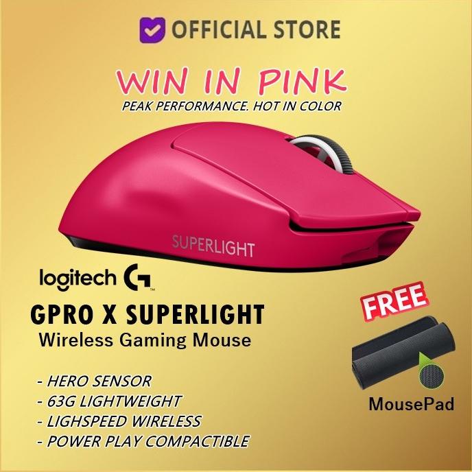 Jual Logitech G PRO X Superlight Pink Wireless Gaming Mouse GPRO X PROX ...