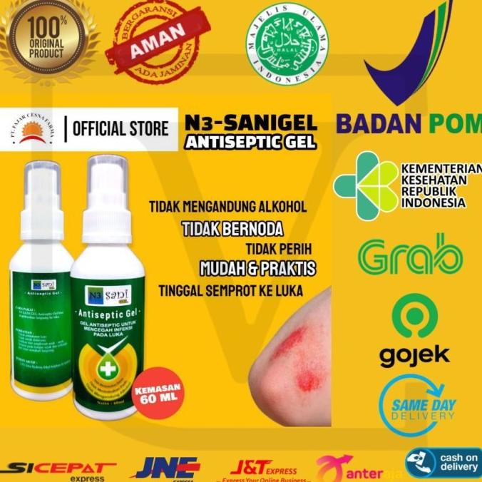 Jual Sanigel Senyawa Thes Obat Luka Tanpa Rasa Perih Sakit Kemenkes