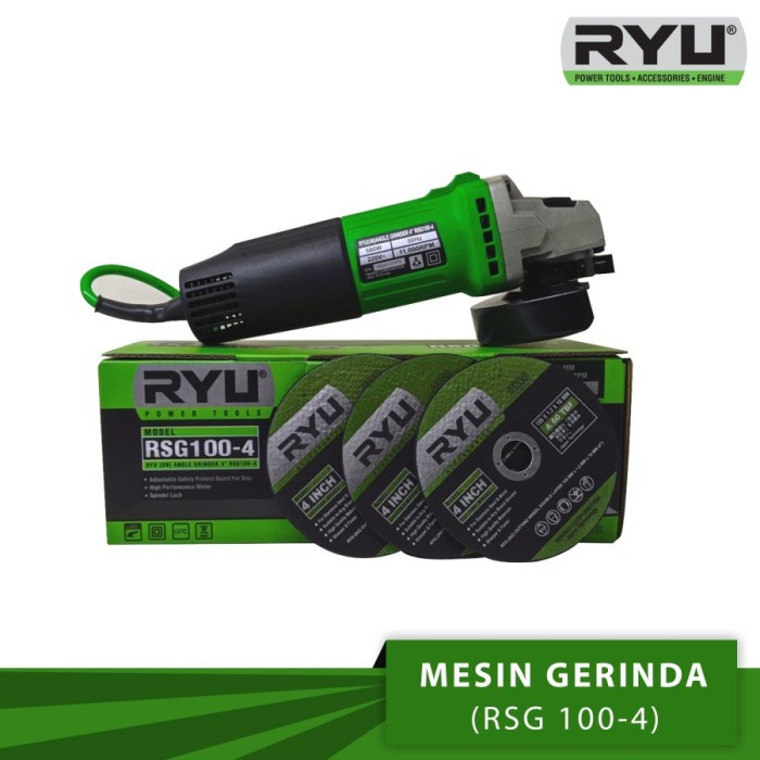 Jual MESIN GERINDA / GERINDA TANGAN / MESIN GERINDA TANGAN RYU RSG 100 ...