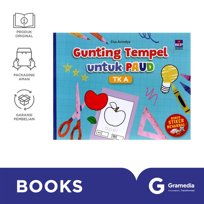 Jual Buku Gunting Tempel untuk PAUD TK A (Cover 2022) | Shopee Indonesia