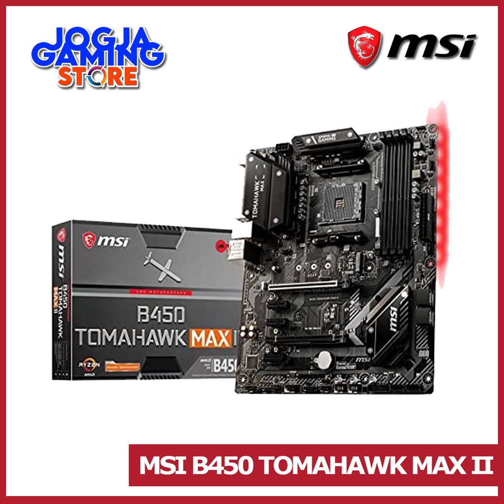 Jual MSI B450 TOMAHAWK MAX II MOTHERBOARD AMD AM4 | Shopee Indonesia