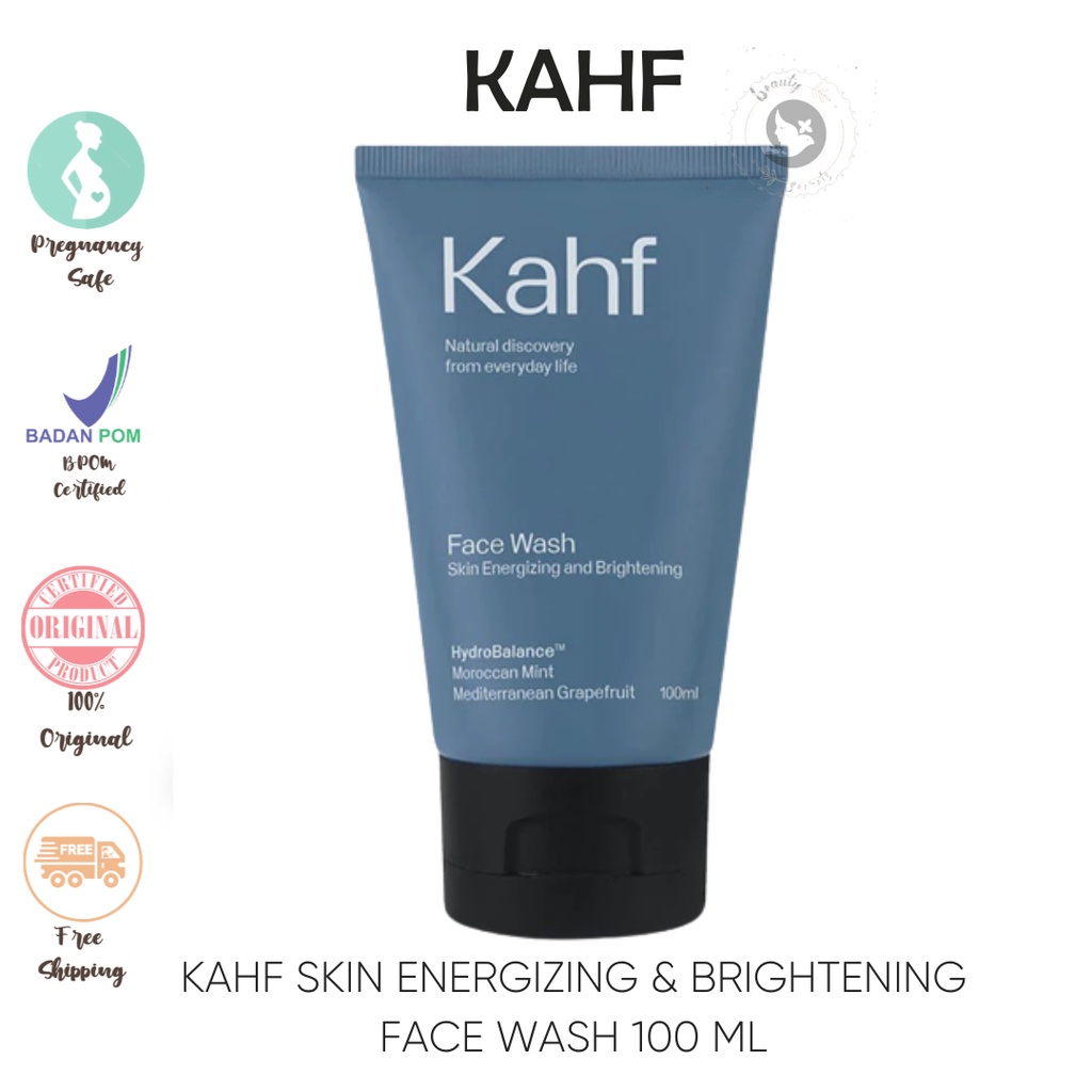 Jual Kahf Skin Energizing And Brightening Face Wash 100 Ml Sabun Wajah Pria Shopee Indonesia