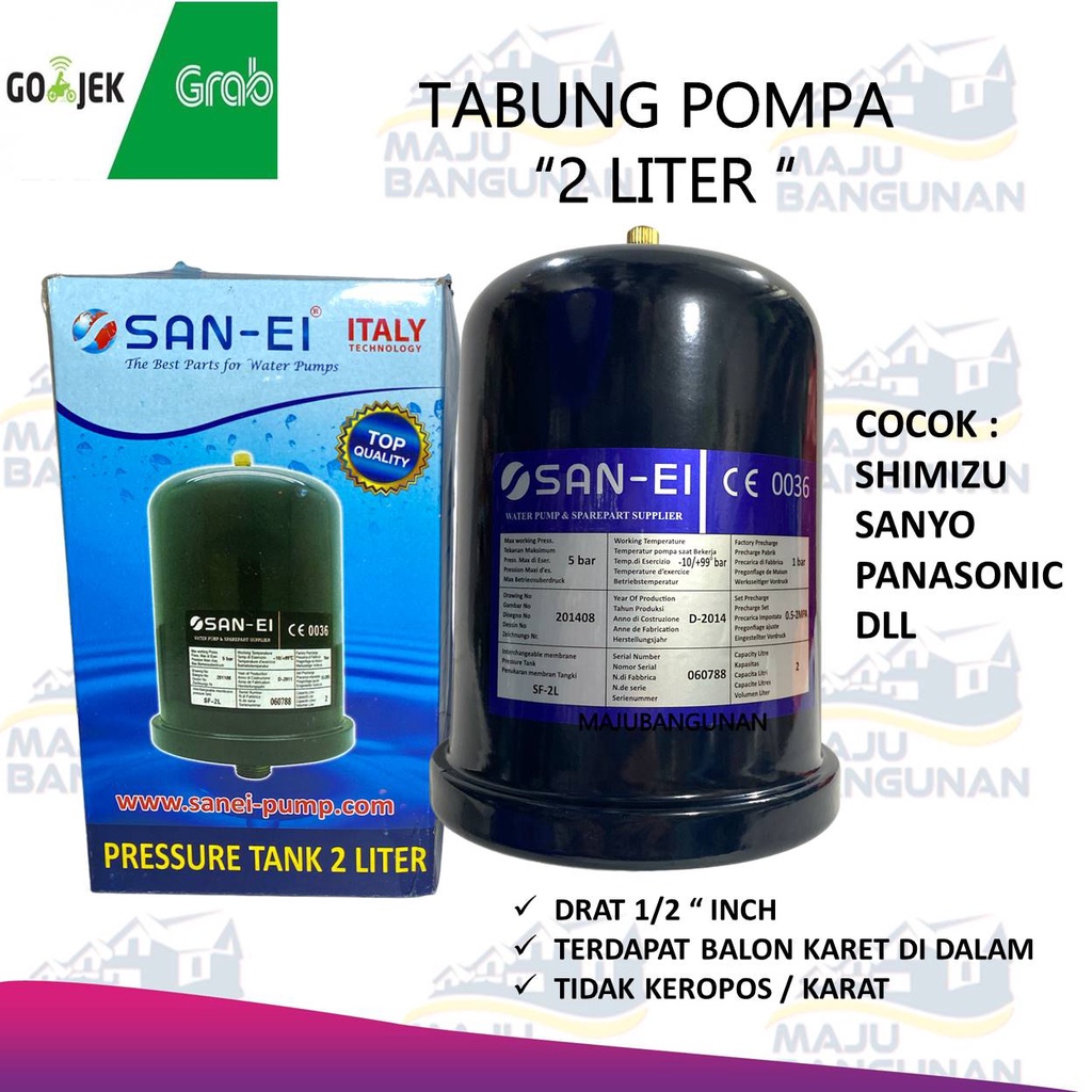 Jual Tabung Pompa Air Otomatis Liter Body Besi Tebal Anti Karat