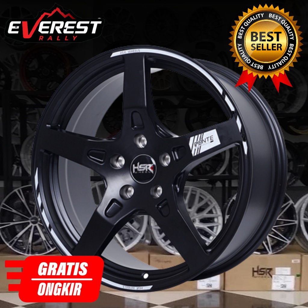 Jual Velg Mobil Innova Ring Pcd X Hsr Pente Black R Lebar